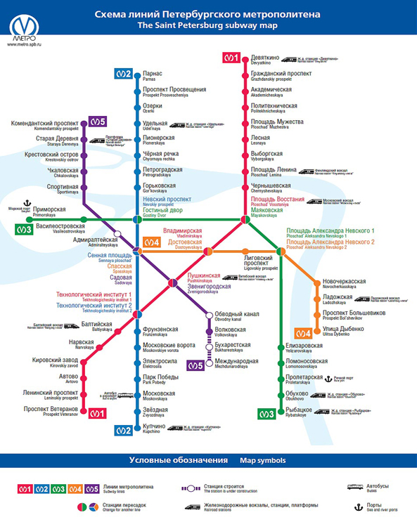 spb metro map